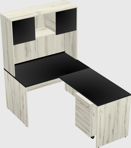 L-shaped office desk