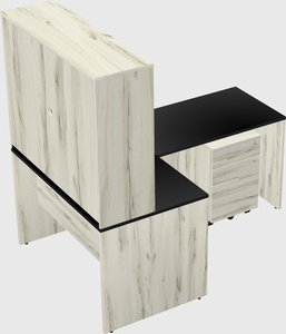 L-shaped office desk