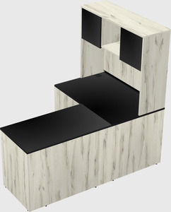 L-shaped office desk