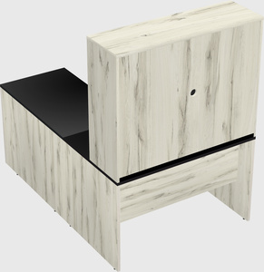 L-shaped office desk