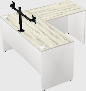 L-shaped office desk