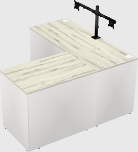 L-shaped office desk