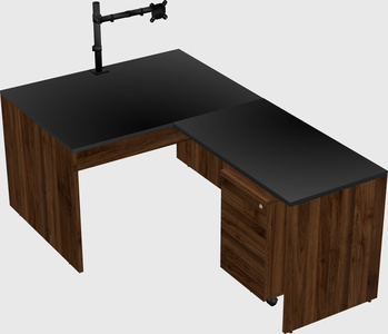 L-shaped office desk