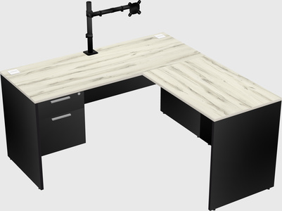 L-shaped office desk