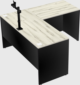 L-shaped office desk
