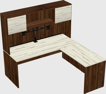L-shaped office desk
