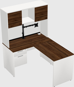 L-shaped office desk