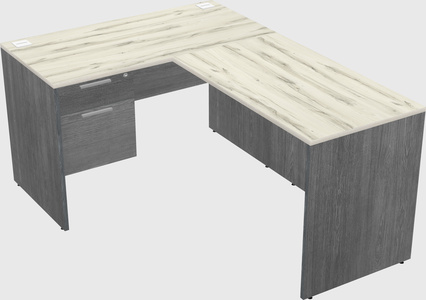 L-shaped office desk