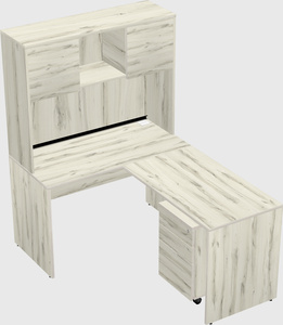 L-shaped office desk