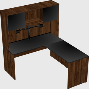 L-shaped office desk