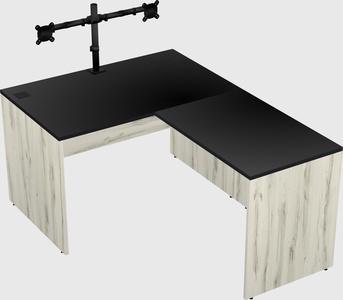 L-shaped office desk