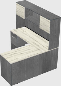 L-shaped office desk