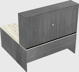 L-shaped office desk