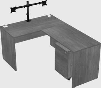 L-shaped office desk