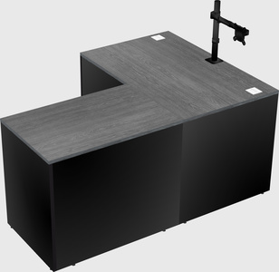 L-shaped office desk