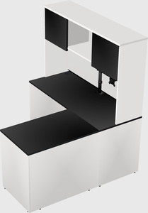 L-shaped office desk