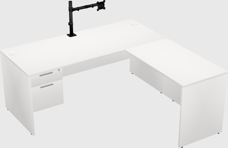 L-shaped office desk