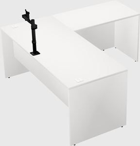 L-shaped office desk