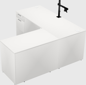 L-shaped office desk