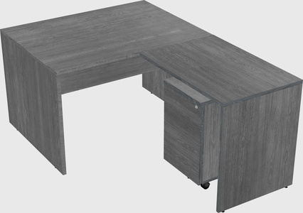 L-shaped office desk