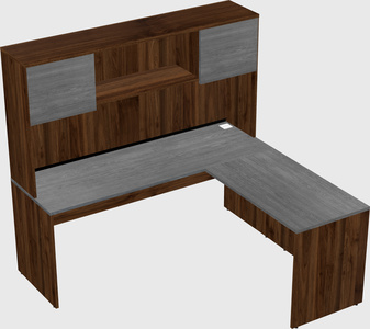 L-shaped office desk