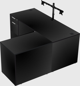 L-shaped office desk