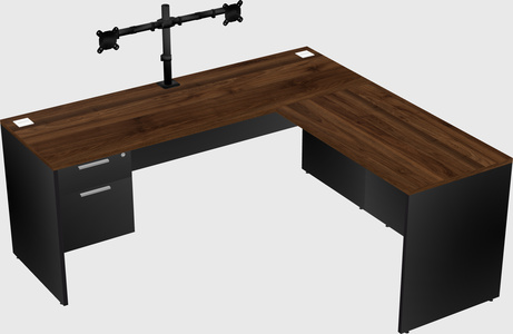 L-shaped office desk