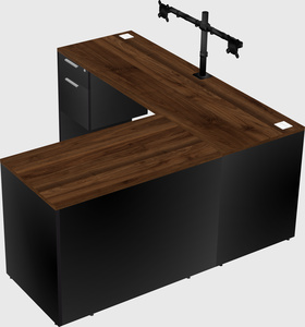 L-shaped office desk