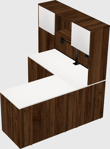 L-shaped office desk