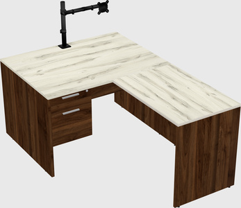 L-shaped office desk