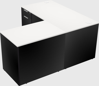 L-shaped office desk