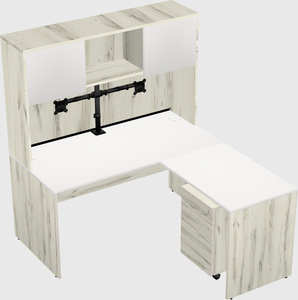 L-shaped office desk