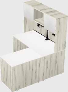 L-shaped office desk