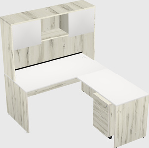L-shaped office desk