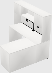 L-shaped office desk