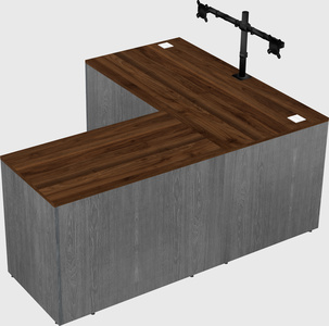 L-shaped office desk