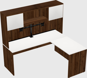 L-shaped office desk