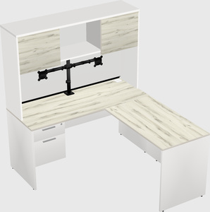 L-shaped office desk