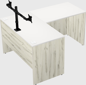 L-shaped office desk