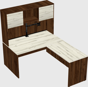 L-shaped office desk