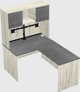 L-shaped office desk