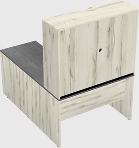 L-shaped office desk