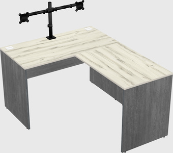 L-shaped office desk
