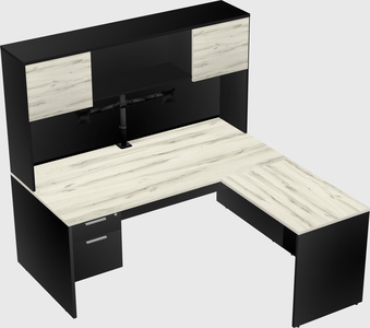 L-shaped office desk