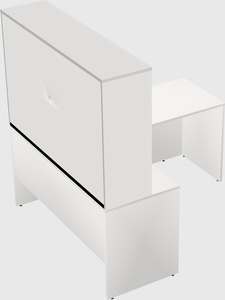L-shaped office desk