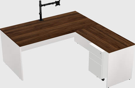 L-shaped office desk