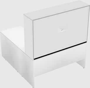 L-shaped office desk