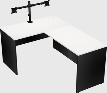 L-shaped office desk