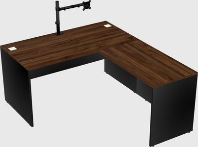 L-shaped office desk