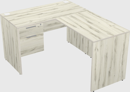 L-shaped office desk
